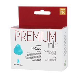 HP02LC / HP 02 LC CARTOUCHE COMPATIBLE LIGTH CYAN REMANUFACTURED